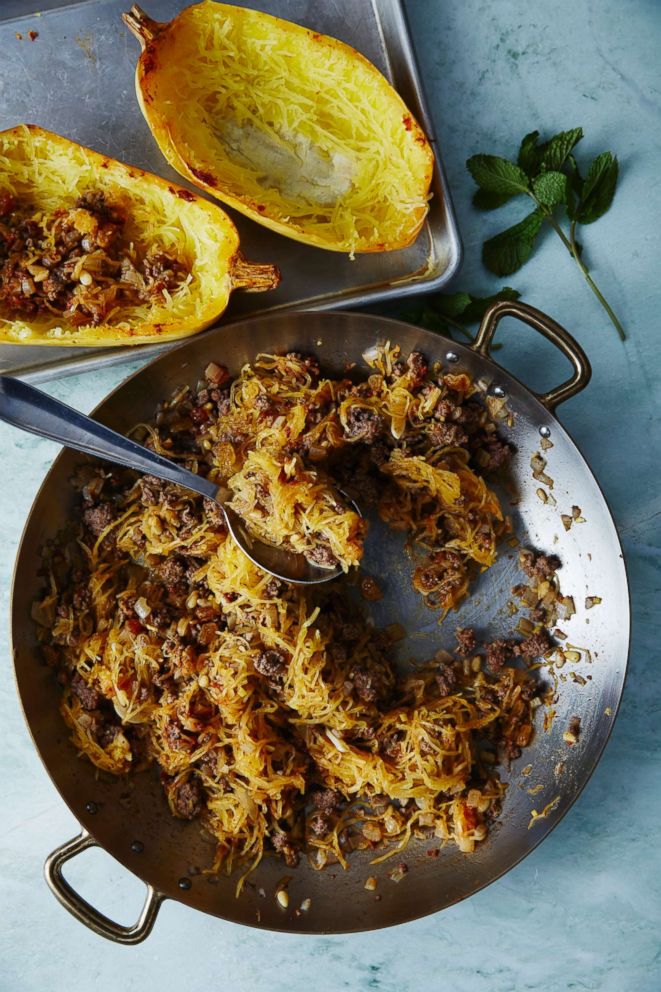 PHOTO: Chef Seamus Mullen shares a recipe for spaghetti squash stuffed with ginger garlic-beef.
