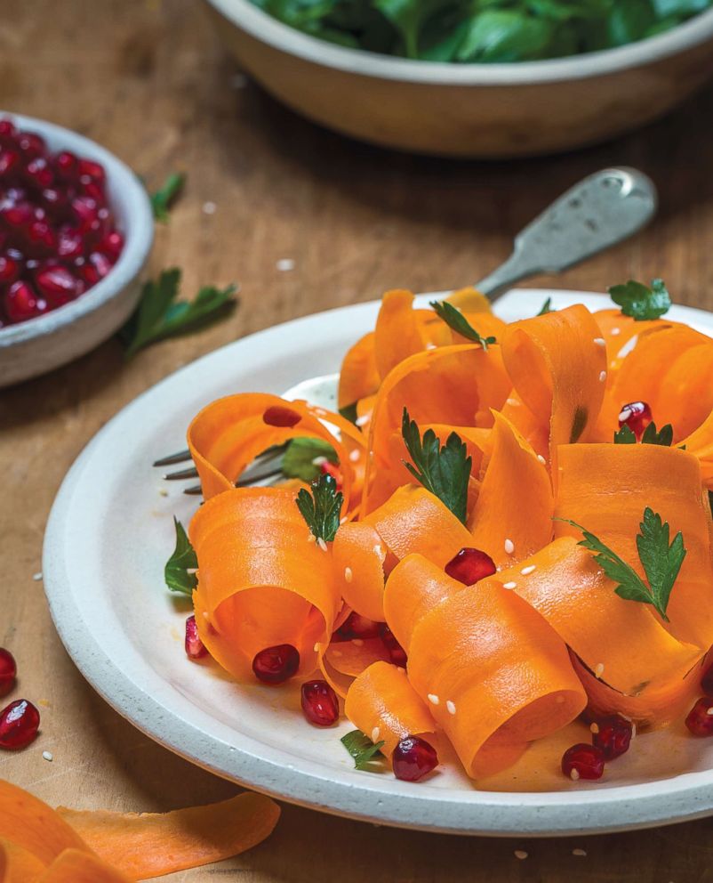 PHOTO: Ali Rosen, the author of the new cookbook "Bring It!: Tried and True Recipes for Potlucks and Casual Entertaining," shares her recipe for a shaved carrot salad with pomegranate and sesame seeds. 

