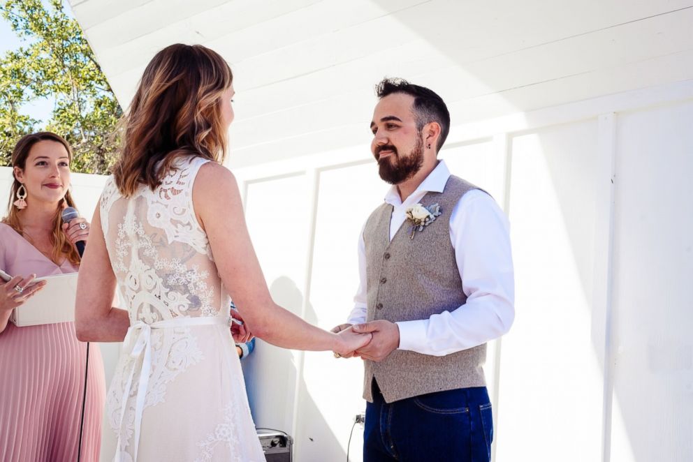 PHOTO: Robert and Brianna DuPriest on their wedding day on April 14, 2018.