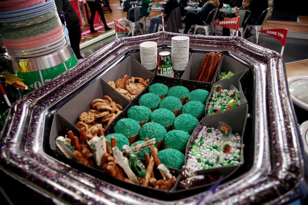 PHOTO: Take your Super Bowl party to the next level this year by creating a festive miniature football stadium loaded with game day grub.