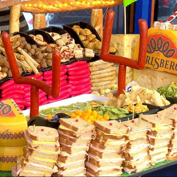 Build a snack stadium for your Super Bowl party