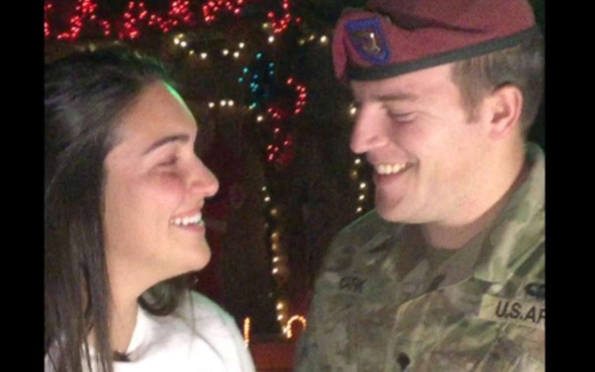 PHOTO: The happy couple from Fayetteville, North Carolina, said they are looking forward to spending time together over the holidays.