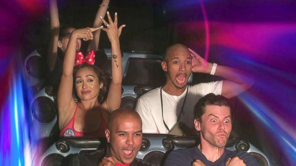 PHOTO: Sonni Vargas, 22, showed off her engagement ring on Disneyland's Space Mountain ride.