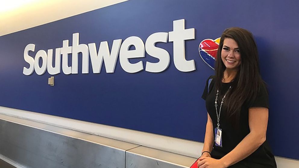 PHOTO: Southwest Airlines employee Sarah Rowan, 27, personally delivered luggage to a Southwest customer battling cancer.