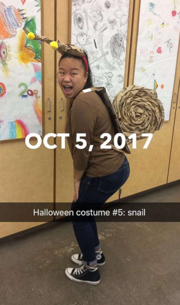 PHOTO: Molly Foote dressed as a squirrel on Oct. 5, 2017.