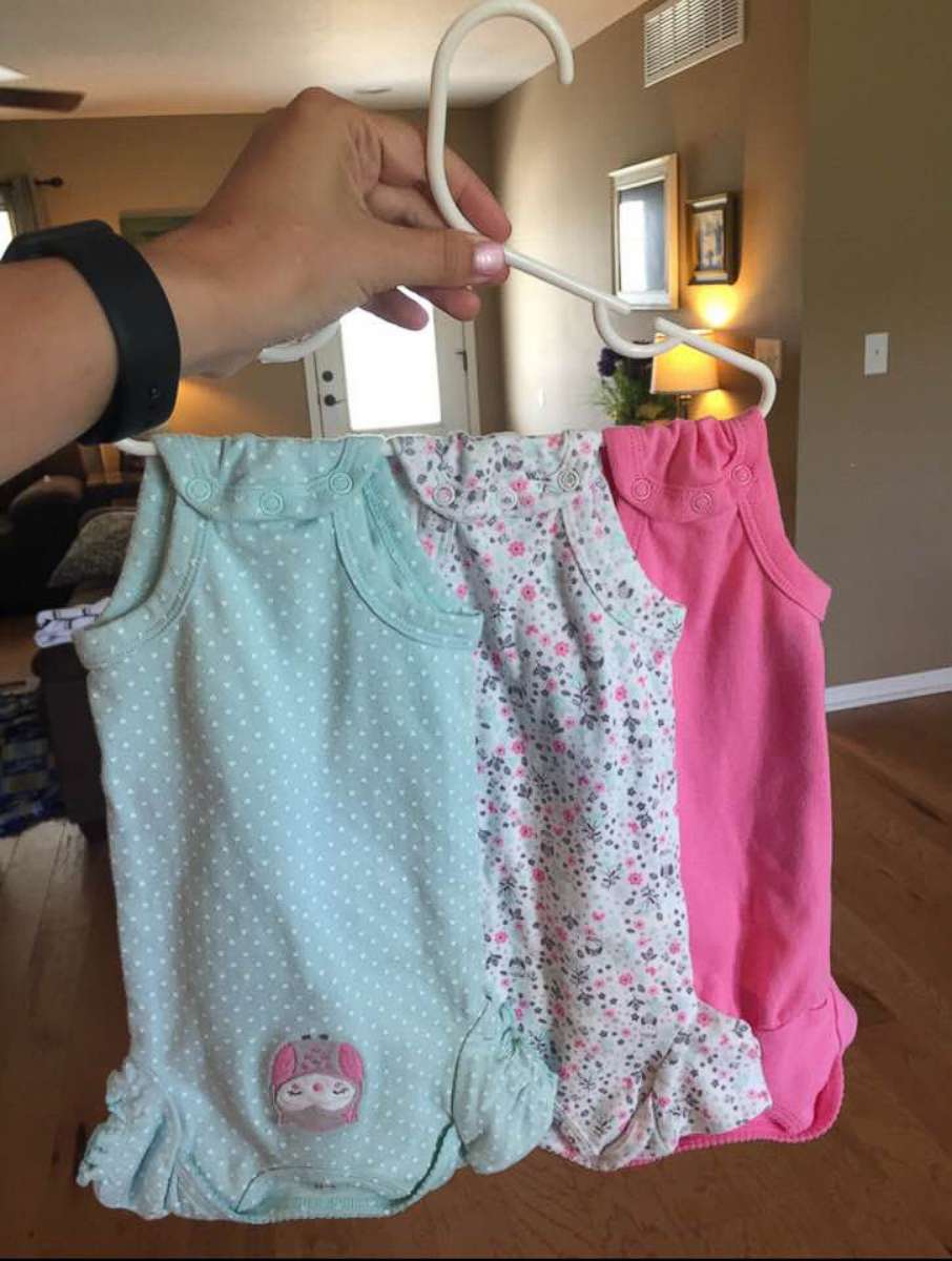 PHOTO: Stacy Augustyn's onesie hack went viral on Facebook.