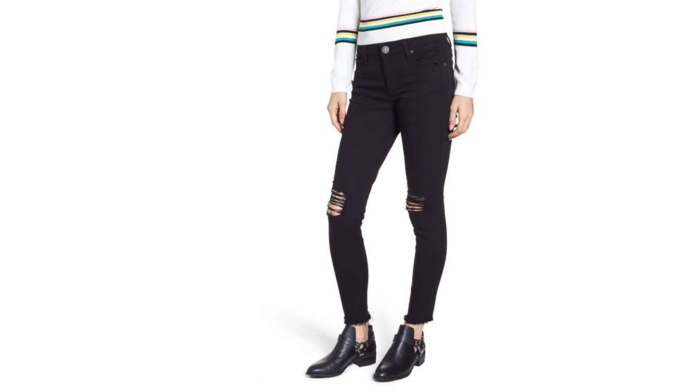 STS BLUE- Emma Ripped Fray Hem Skinny Jeans