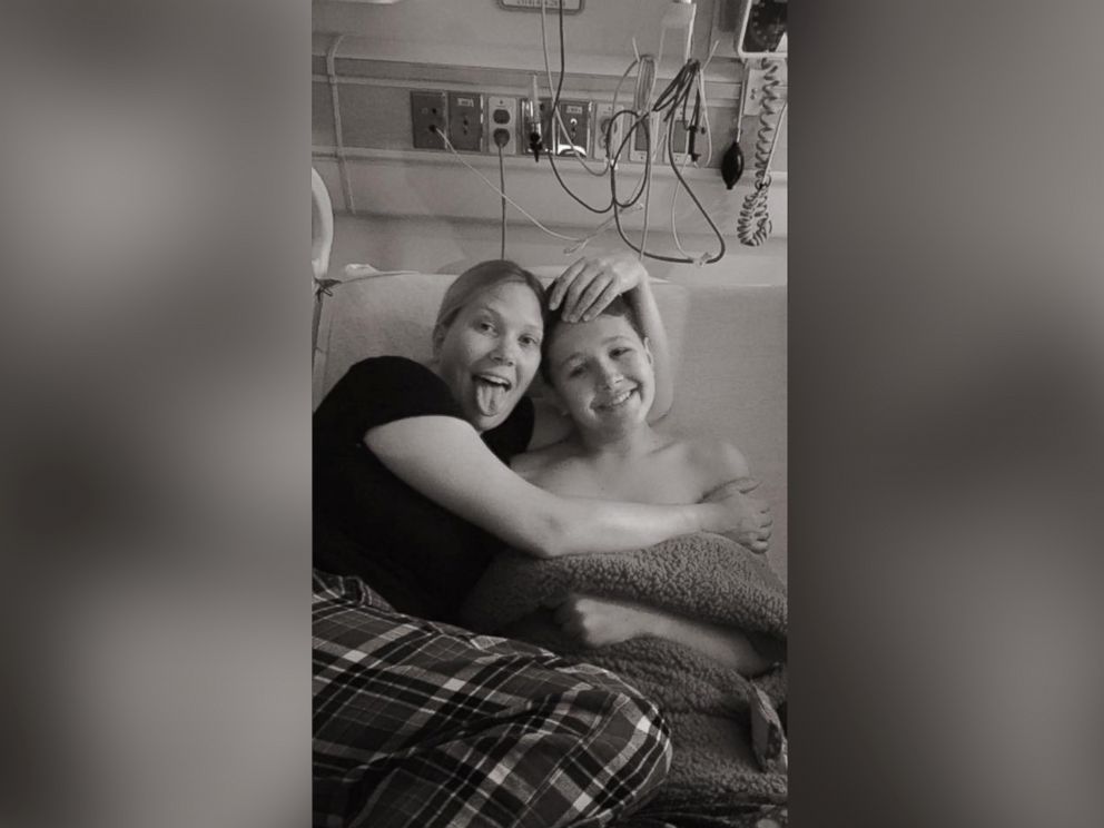 PHOTO: Sulley Menne, 15, seen in an undated photo with his mother, Mande Menne of Wentzville, Mo.
