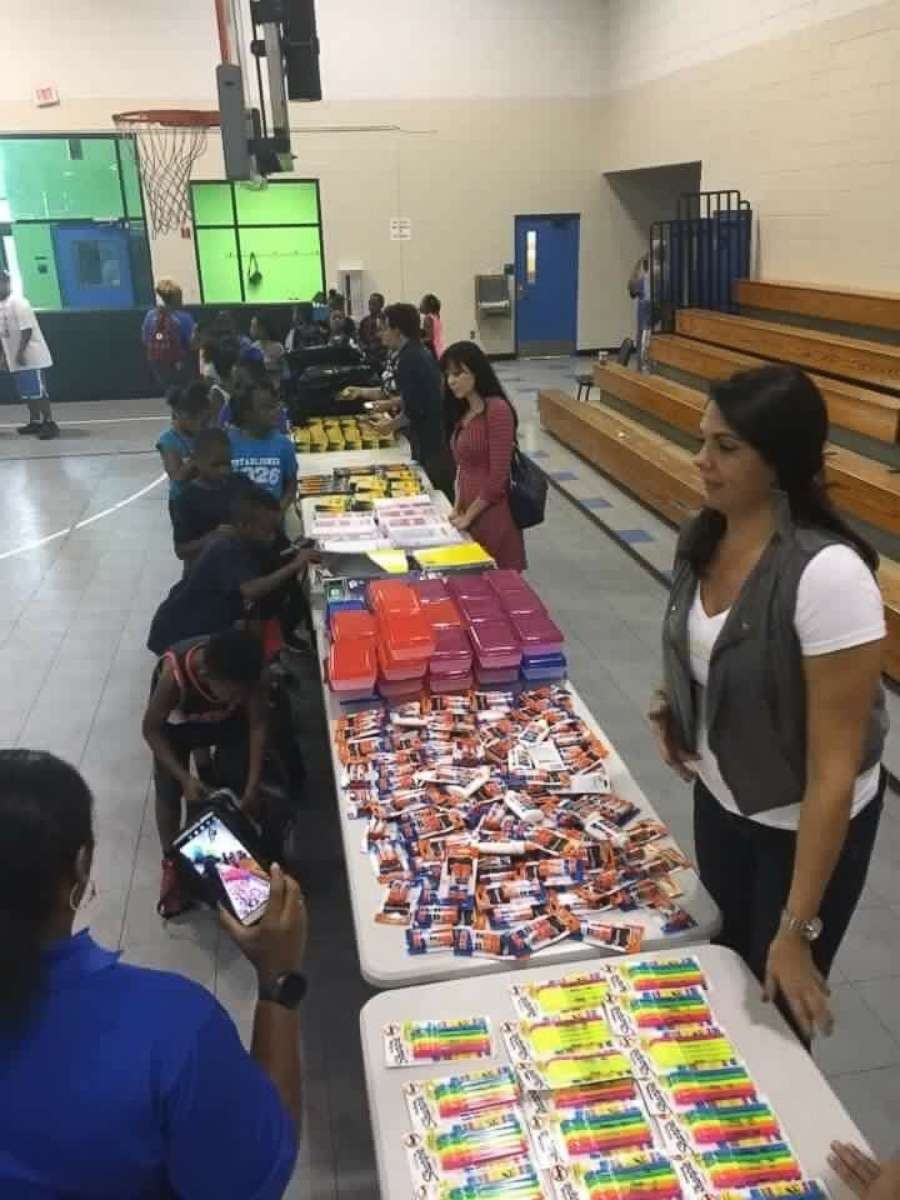 PHOTO: Carolynn Smith often volunteers to help inner-city kids in Tampa, Florida. 