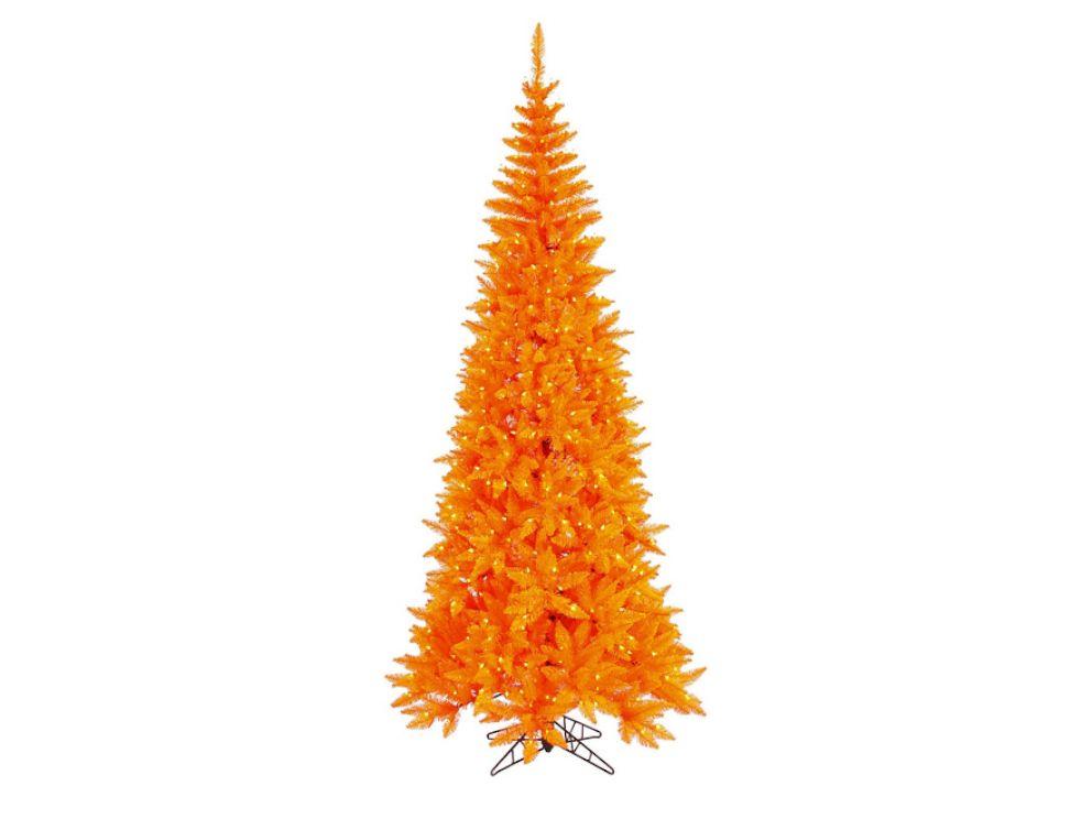 PHOTO: Target's pre-lit artificial Christmas tree in orange that sells for $968 is pictured here.