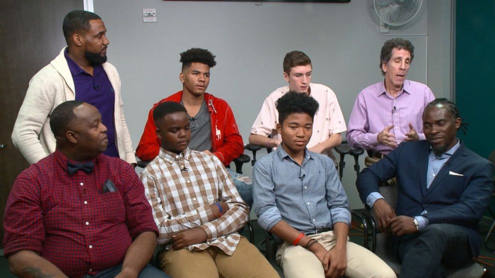 PHOTO: A group of fathers were surprised to discover the struggles their sons face as a teenager today during a social experiment set up by "Good Morning America." 