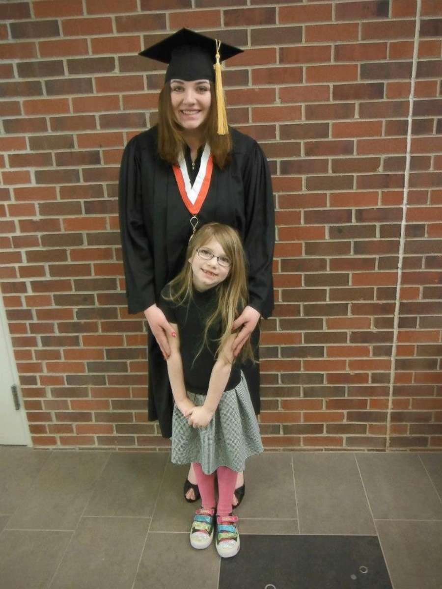 PHOTO: Shannon Haines seen in a photo with her daughter Kaylee after graduating with a bachelor's degree in biotechnology from the University of Nebraska Omaha, in 2013 summa cum laude.