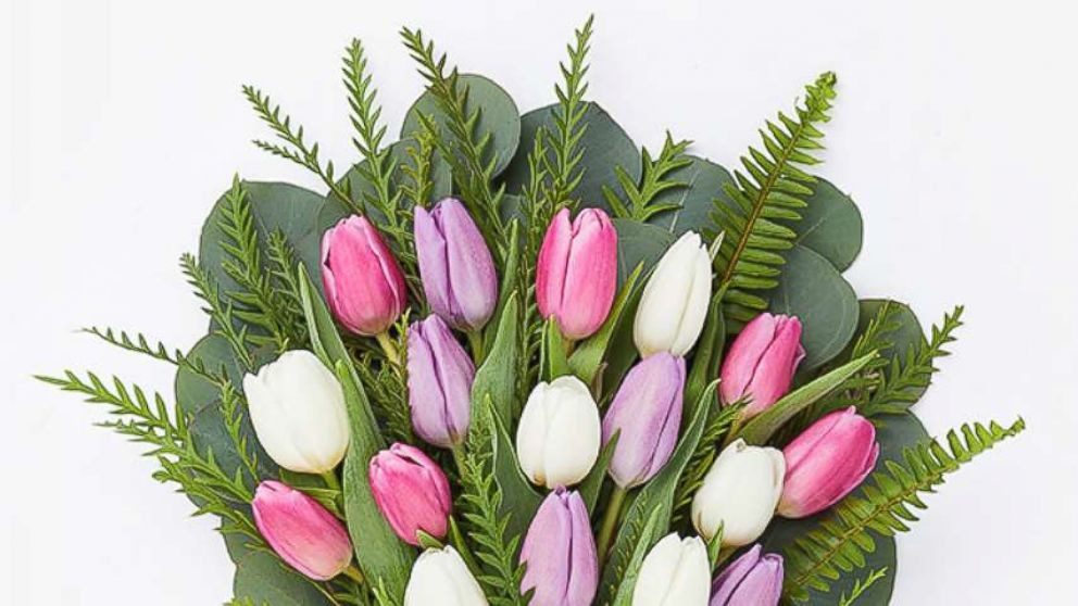 PHOTO: Do not even think about grocery store flowers for mom. If you're going to go the flower route, class it up with an arrangement from Bloom That. We're partial to the 20-tulip "Maggie" arrangement filled with pink, purple and white blooms.