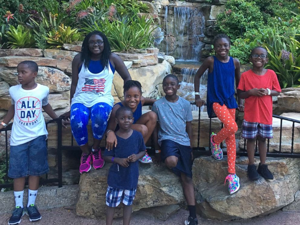 PHOTO: DaShoan and Sofia Olds of Florida, took seven siblings into their home after seeing their story on a local news channel. 