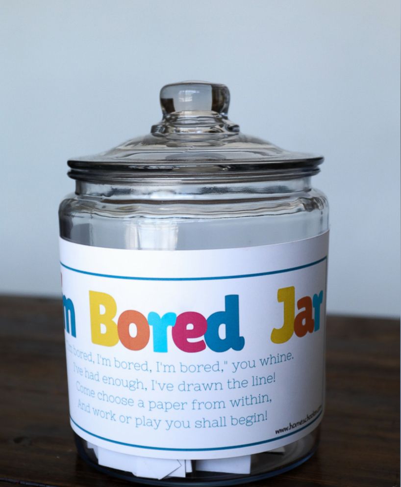 PHOTO: When the kids say "I'm bored" this summer, have them pick an activity out of the "bored jar."