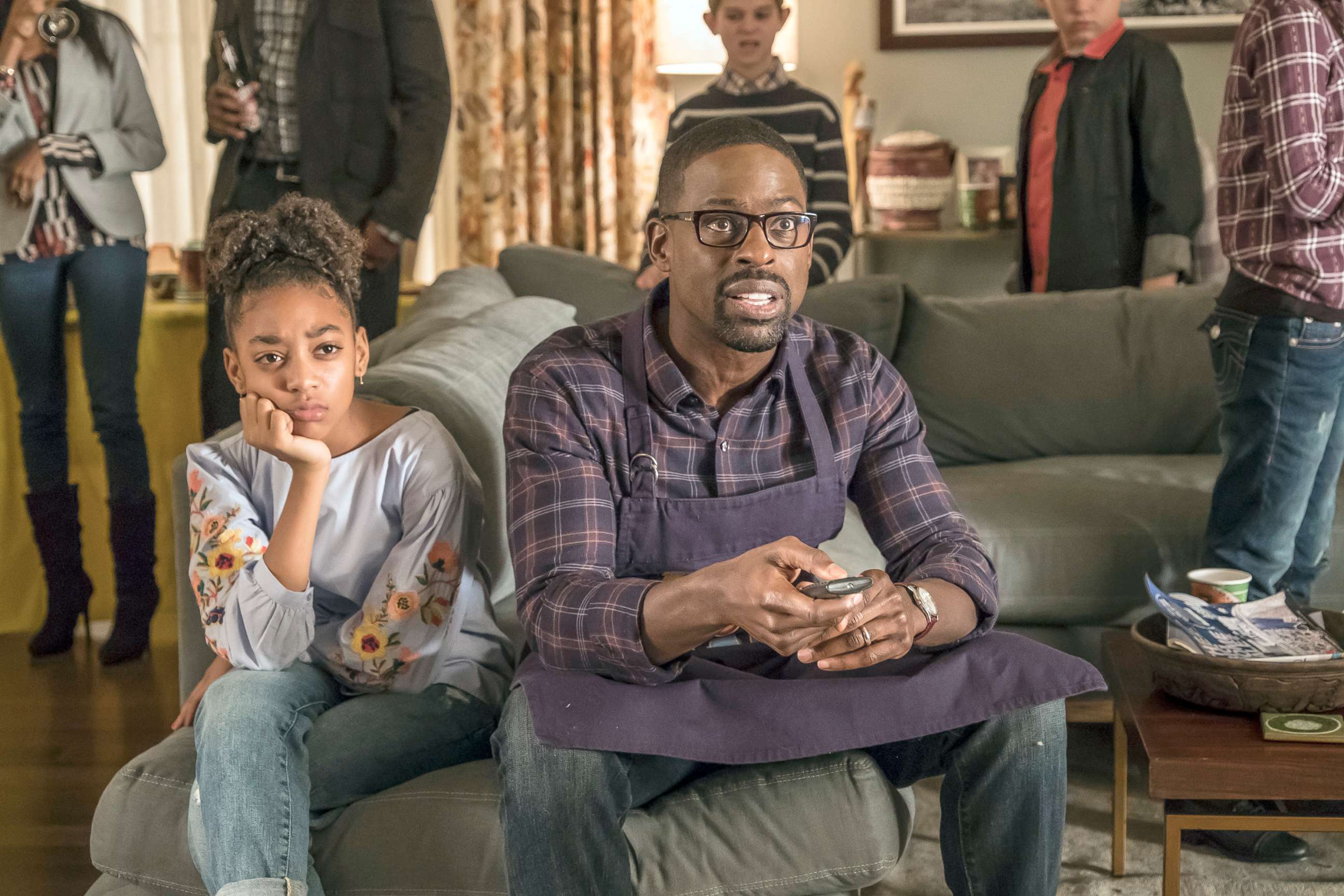 PHOTO: Eris Baker as Tess Pearson, Sterling K. Brown as Randall Pearson in the TV show, "This is Us".