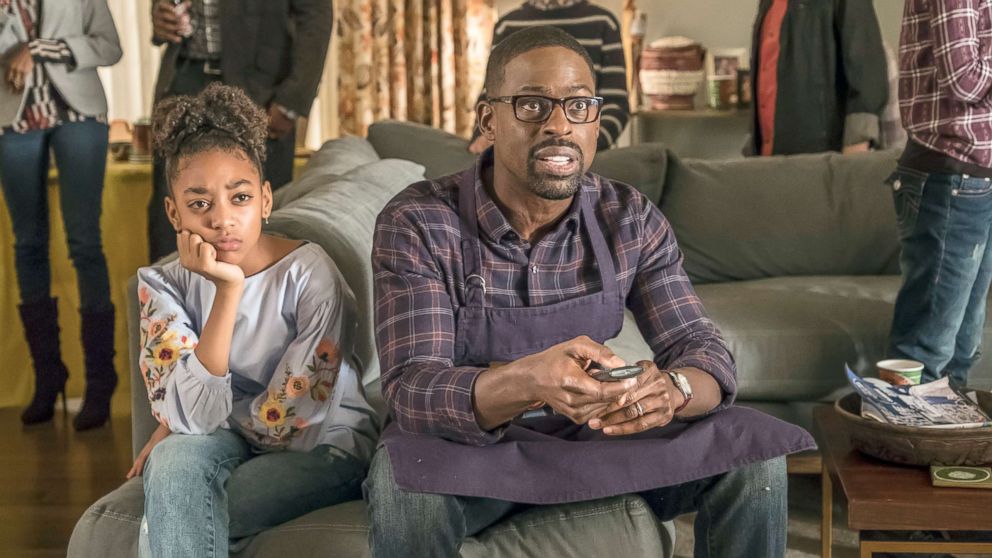 PHOTO: Eris Baker as Tess Pearson, Sterling K. Brown as Randall Pearson in the TV show, "This is Us".