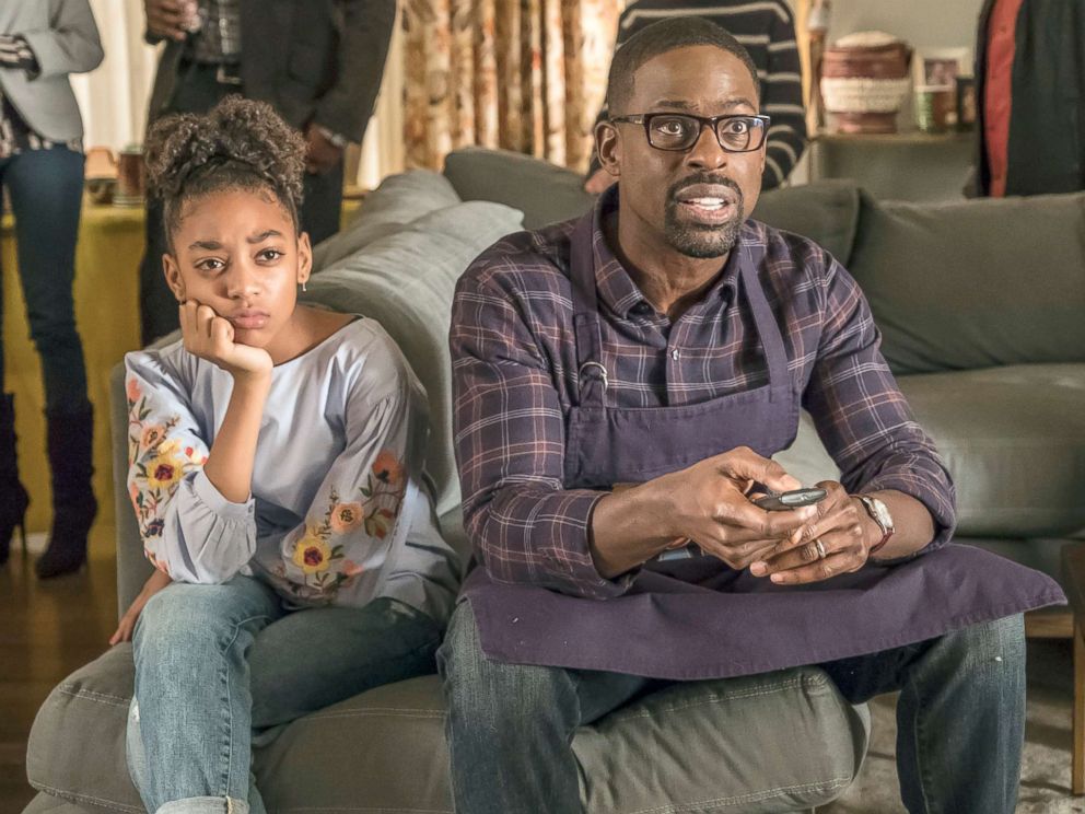 PHOTO: Eris Baker as Tess Pearson, Sterling K. Brown as Randall Pearson in the TV show, This is Us.