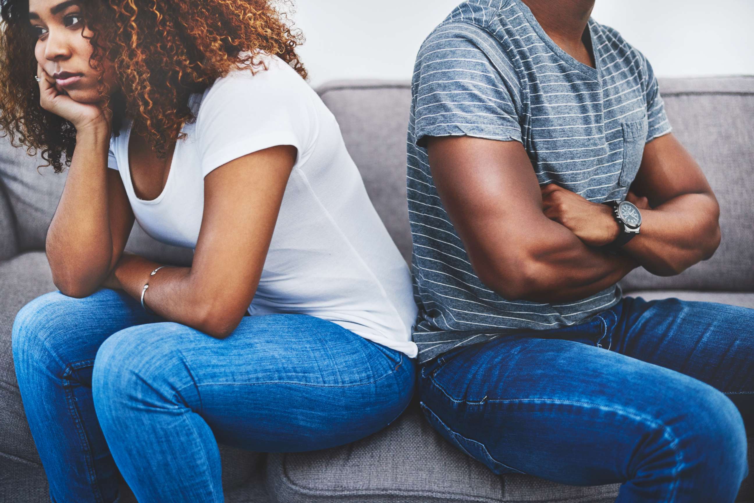 PHOTO: A young couple has relationship problems in this undated file photo.