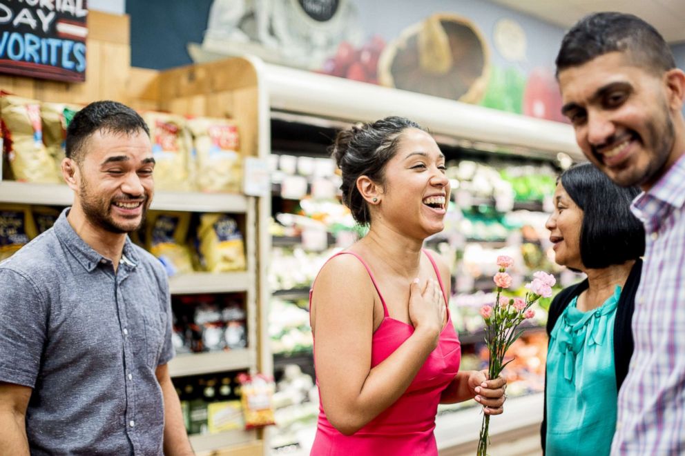 PHOTO: Sidd Sinha, 31, and Melanie Diaz, 29, got engaged at a Trader Joe's in New York City in May.