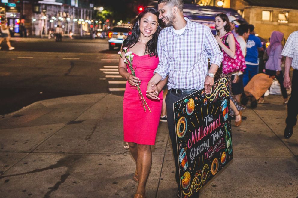 PHOTO: Sidd Sinha told "Good Morning America" that he brought Diaz on a made-up "millennial grocery tour" that Trader Joe's agreed to set-up. 