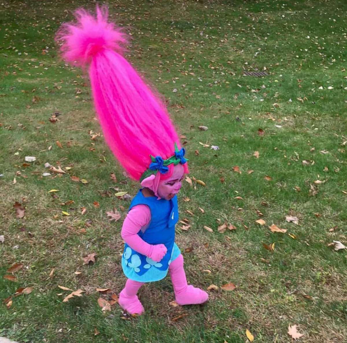 PHOTO: Waters of Ohio and her toddler daughter are making waves on social media after the mother of two transformed Abrielle, 1, into the character, Poppy from the movie, "Trolls." 