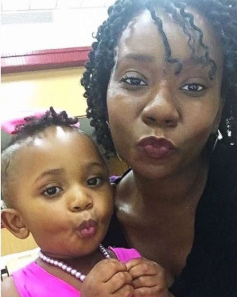PHOTO: Waters seen with her toddler daughter, Abrielle, 1, whom she made a Halloween costume for from the movie, Trolls.
