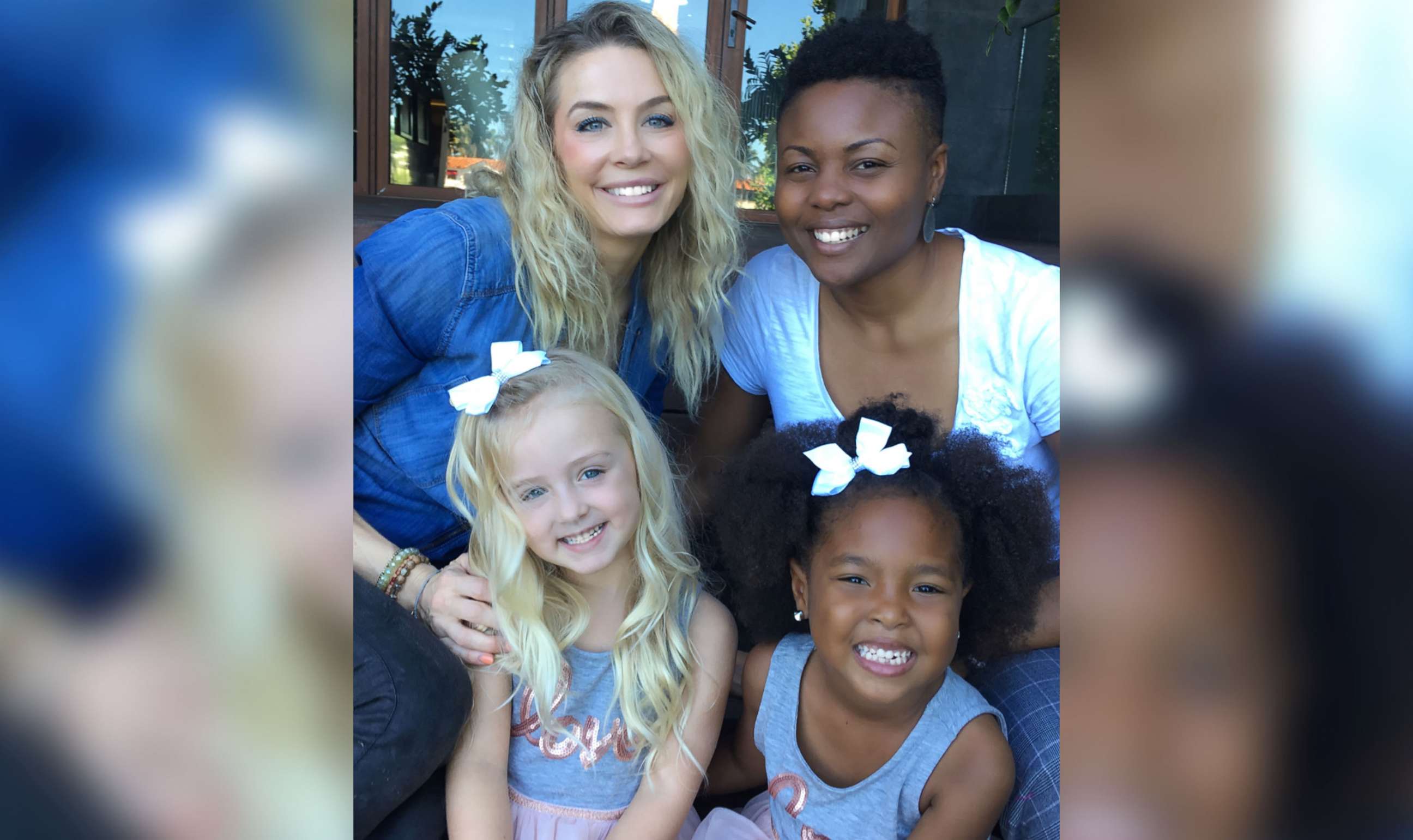 PHOTO: Clockwise from top, Ashley Riggs Sarnicola and Valencia Copeland, mothers of Zuri Copeland and Jia Sarnicola, said they are very proud of their daughters. 