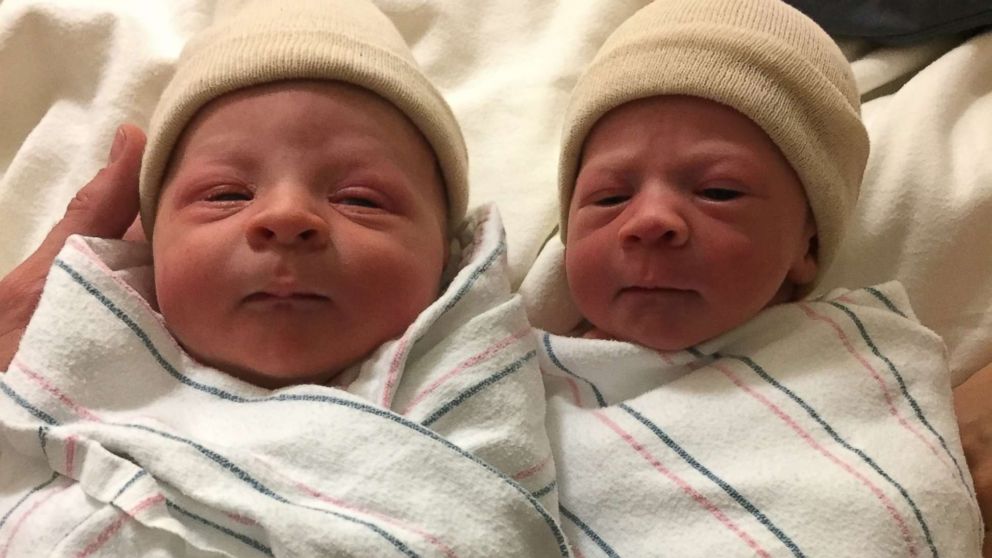 PHOTO: William Charles Bubenicek (left) was born on Aug. 15, weighing 7 pounds, 11 ounces in the room next door to his cousin, Andi Isabella Pistone, who was born on Aug. 16, weighing 7 pounds even, 20 hours later.