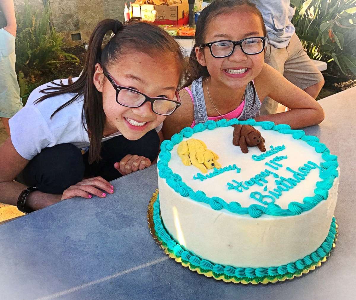 PHOTO:  In April, twin sister Audrey Doering and Gracie Rainsberry, who were separated at birth and reunited, celebrated their 11th birthday together.
