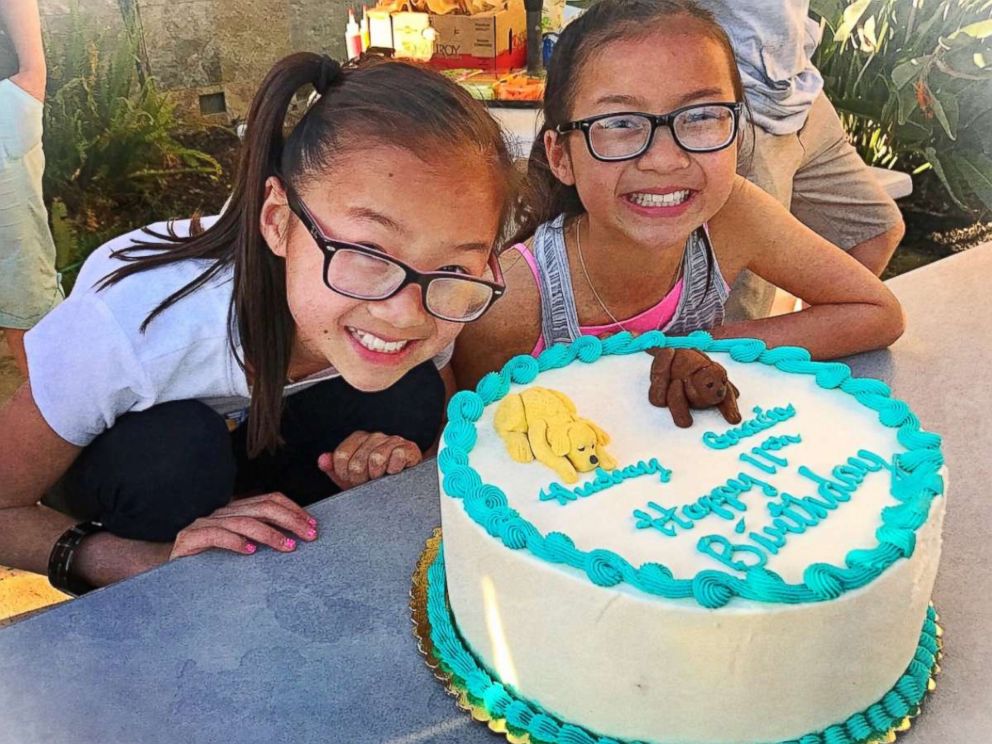 PHOTO: In April, twin sister Audrey Doering and Gracie Rainsberry, who were separated at birth and reunited, celebrated their 11th birthday together.