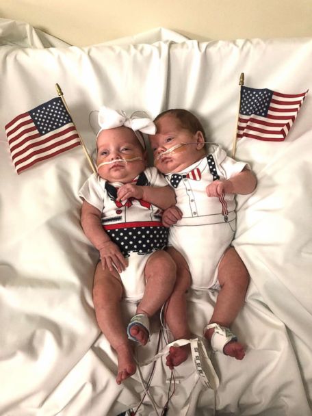 twin fourth of july outfits