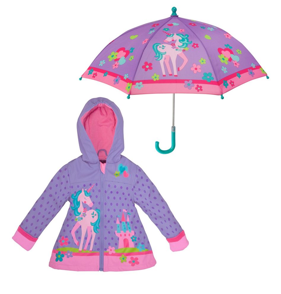 PHOTO: Unicorn Raincoat & Umbrella Set