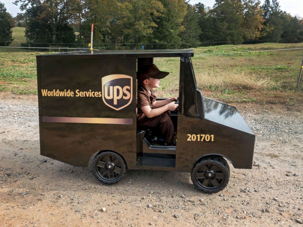 PHOTO: I cant tell you how many times I have pushed the little truck back home because it has run out of battery, Walker said with a laugh.