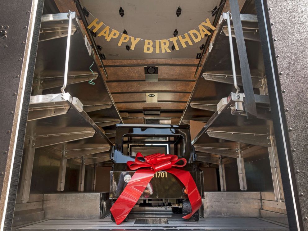 PHOTO: UPS driver Kellie Martin submitted James Walker, 5, for UPSs Wishes Delivered campaign, which delivers mini-UPS trucks to deserving children and organizations around the world, to surprise him for his fifth birthday.