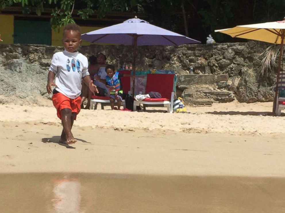 PHOTO: Brooke Crittendons 3-year-old son Lennon in Trinidad in Summer 2017.