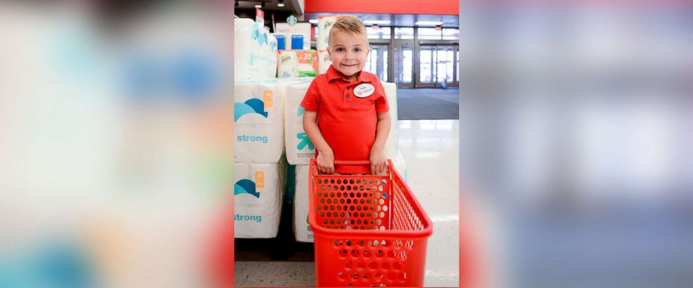 PHOTO: Vinnie Natale, 4, who suffers from arthrogryposis, a joint condition, loves Target and celebrated his birthday there.