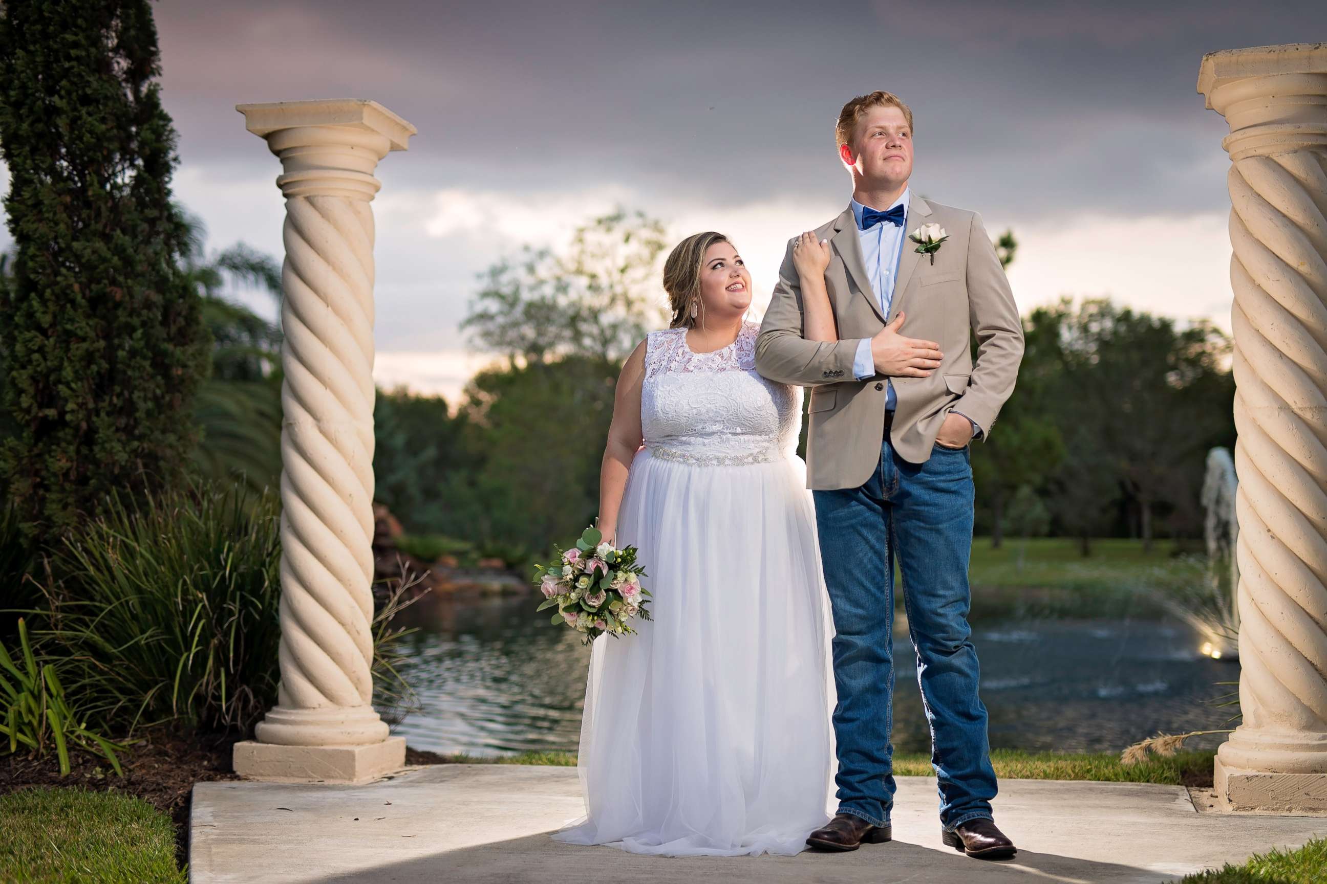 PHOTO: Chloe and Timothy Waterreus of Kingwood, Texas, were surprised with a free dream wedding after their home and original wedding plans were ruined by the storm.