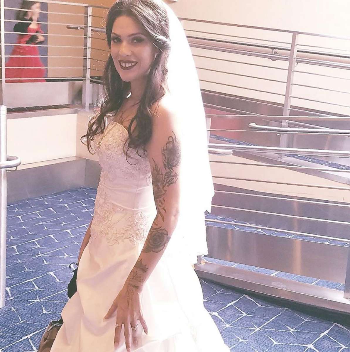 PHOTO: Arianna Pro poses at her vow renewal ceremony in San Francisco, Aug. 25, 2017.