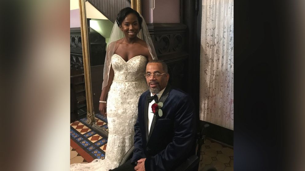 Dorian Wills, who has been paralyzed for 10 years, was nervous he wouldn't be able to escort his daughter Chavuanne Cousins down the aisle at her Sept. 15 wedding. But he did that and more, including a father-daughter dance.