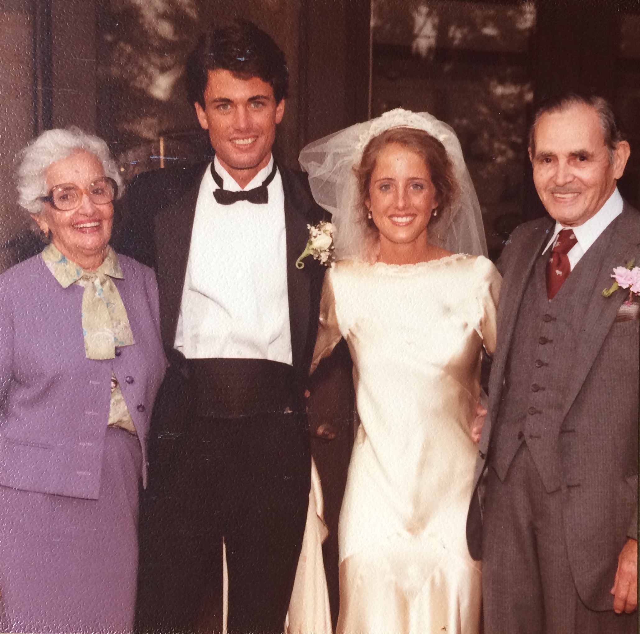 PHOTO: Maria Teresa Moreno and Manuel Moreno pose with Marta and Kevin O'Hara on their wedding day in 1983.