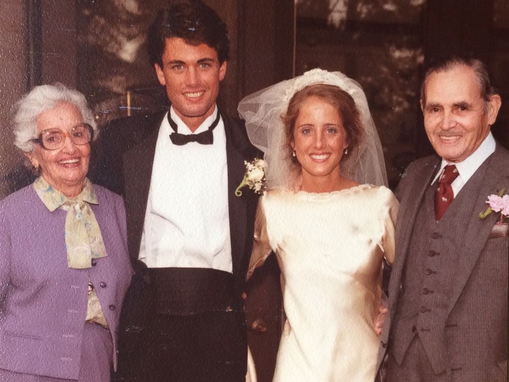 PHOTO: Maria Teresa Moreno and Manuel Moreno pose with Marta and Kevin OHara on their wedding day in 1983.