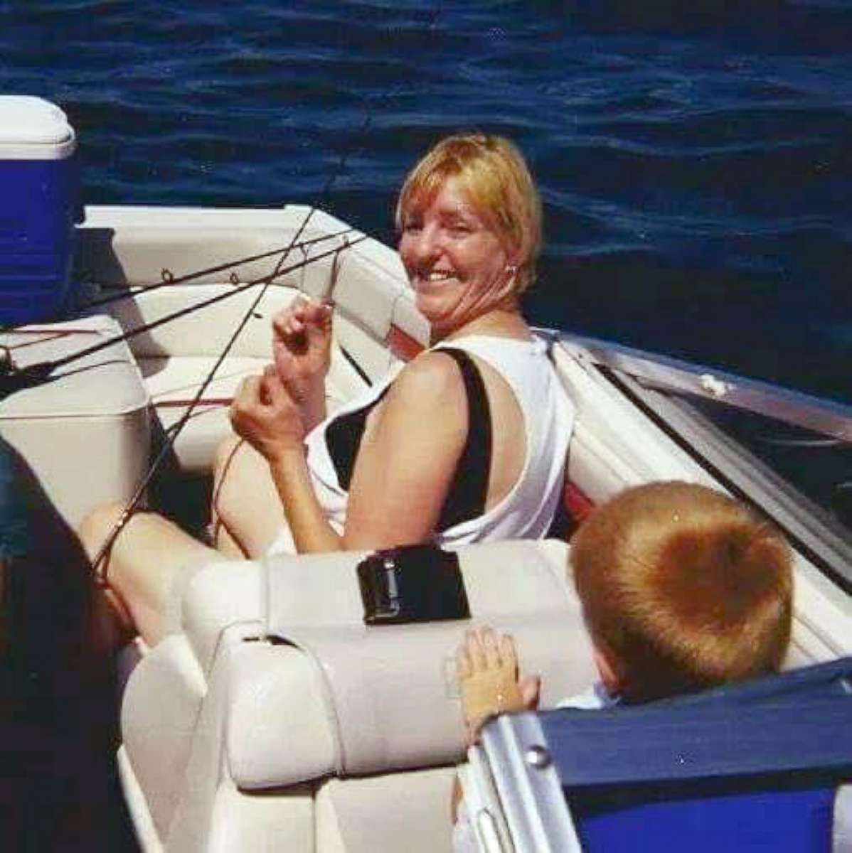PHOTO: Kim Peck's mother, Linda Hook, enjoying a boat ride.