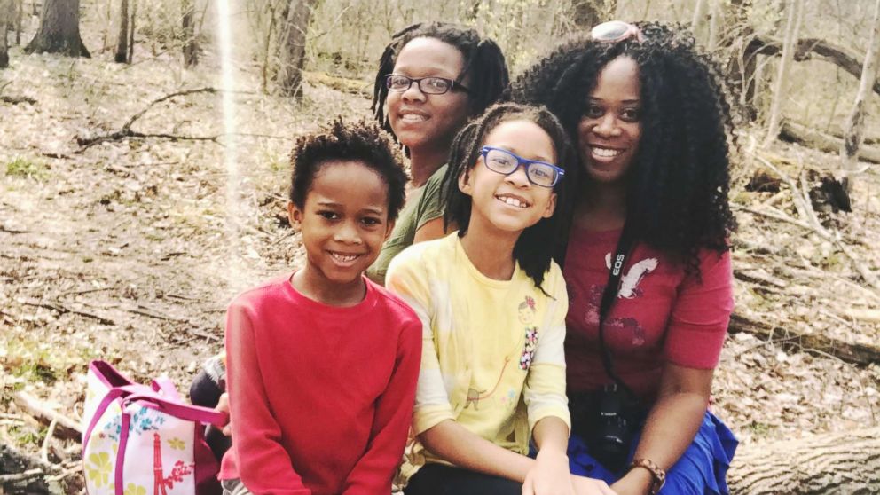 PHOTO: Darcel White poses with her children Nakiah, 12, Samuel, 7, and Ava, 10, while spending time outdoors.