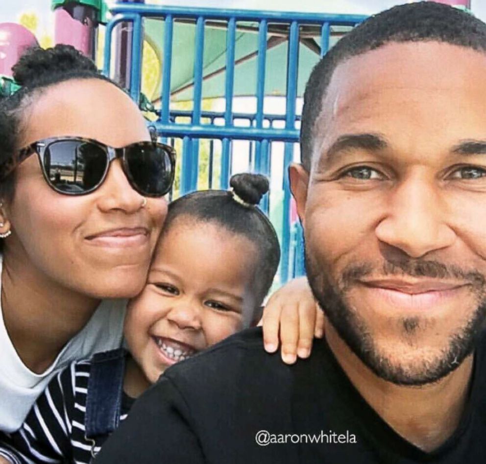 PHOTO: Aaron White, his wife Viergeni White and their daughter Claile Sarai White.