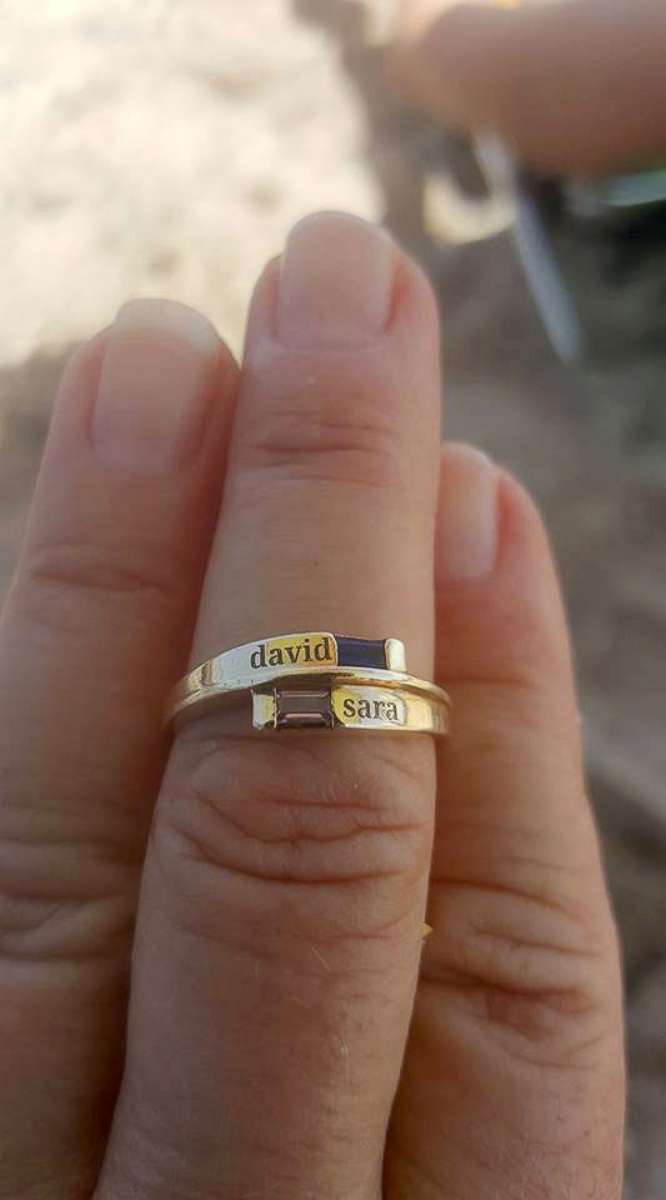 PHOTO: Sara Lopez was reunited with the sentimental ring honoring her late son, David, lost at his favorite beach. 