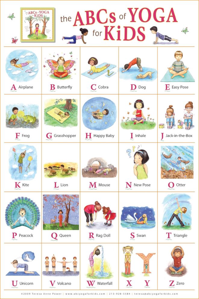 ABC alphabet yoga for kids 👨‍👧 yoga pose 👨‍👧 - YouTube