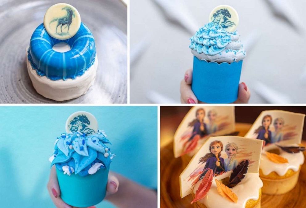 PHOTO: A collage of "Frozen 2" treats available at Walt Disney World Resorts this fall. 