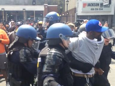 Tensions Between Police, Protestors Boil in Baltimore 