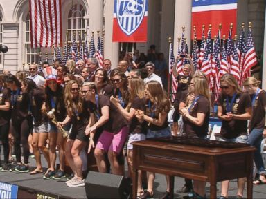 U.S. Women's Soccer Team Honored with NYC Parade